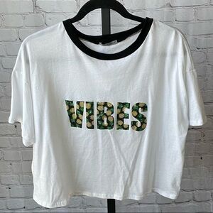 NWT Charlotte Russe Vibes Graphic Printed T-Shirt